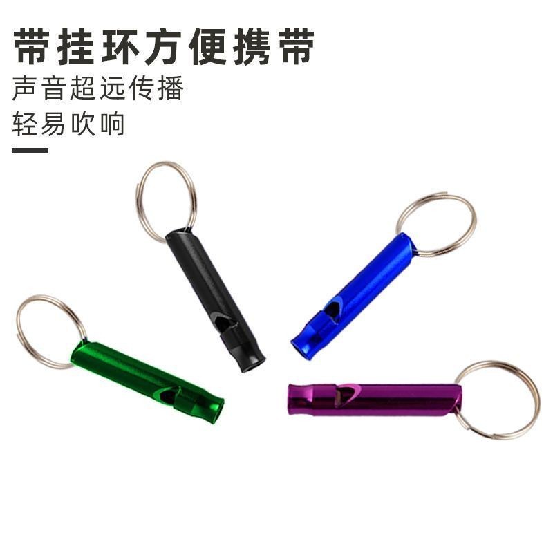 Picture of Small Whistle Outdoor Survival Whistle Loud Sound Outdoor Training High-Pitched Life-Saving Whistle High Decibel Distress Call Stainless Steel Whistle