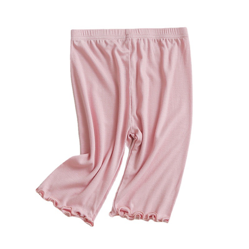 Picture of Girls' Five-Point Pants 2024 Summer New Thin Modal Leggings Kidsren's Pants Baby Mid-Pants Shorts