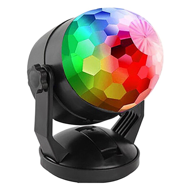 Cross-Border Voice-Activated Stand Magic Ball Rotating Stage Light Atmosphere Light Bedroom Flash Light Creative Personalized Projection Light