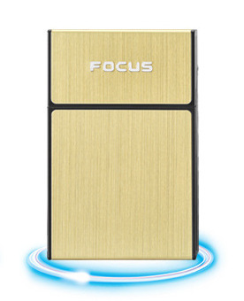 Picture of 035A Rechargeable Cigarette Case Lighter 20 Pack Portable Hard Bag Personality Creative Men's Removable USB Lighter