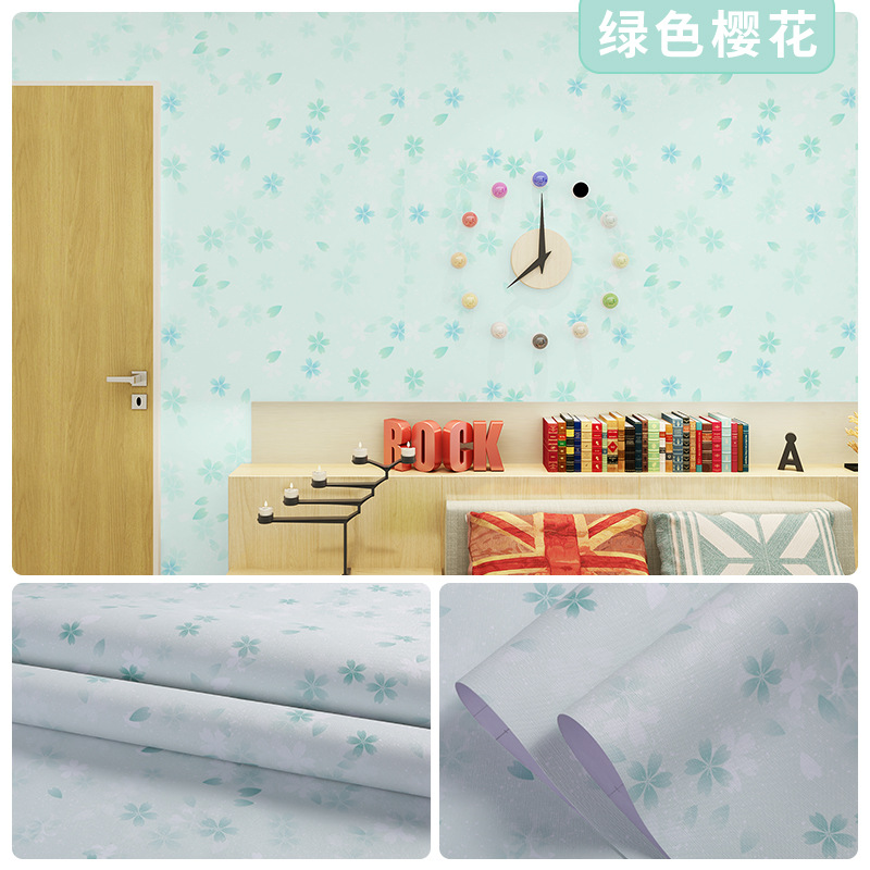 Picture of Wallpaper Self-adhesive Waterproof Moisture-proof Bedroom Background Wall Wallpaper Living Room Bedroom Dormitory Children's Room Cartoon Decorative Wall Stickers