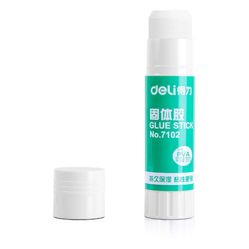 Deli 7102 White Solid Glue Student Formaldehyde-Free Kindergarten Handmade Financial Glue Stick Jelly Glue Office Supplies