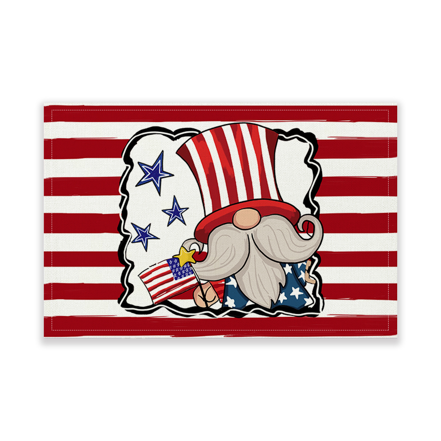 Picture of Independence Day placemat table insulation napkin waterproof household rectangular table mat anti-scald mat heat insulation mat cross-border