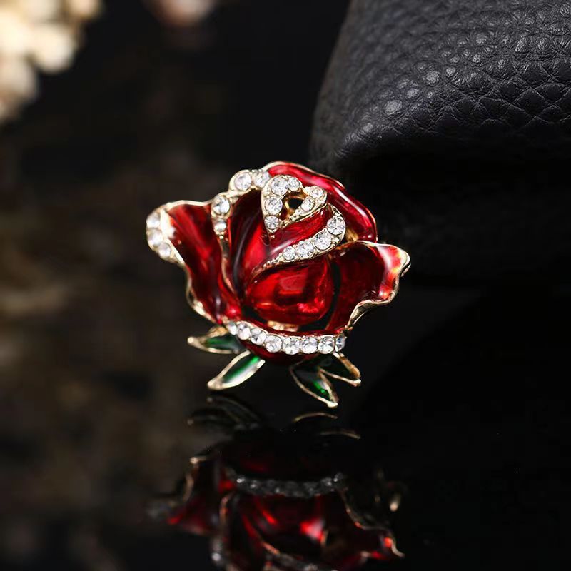 Picture of Camellia women's fashion anti-light pin brooch brooch high-end exquisite accessories design fashion jewelry