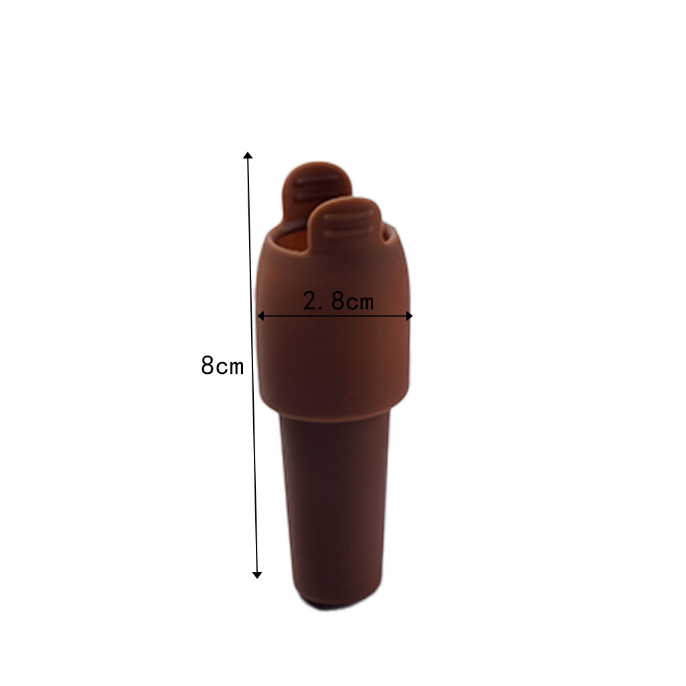 Picture of Universal Handles Wine Cork Soft Silicone Wine Cork Champagne Cork Double Sealing Anti-shedding Bottle Cork Wine Sealer