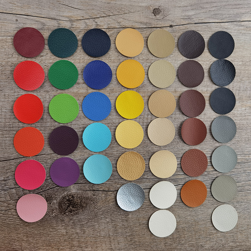 Picture of Wholesale Self-Adhesive Pebbled Leather Patch Fabric Leather Sofa Car Seat Ktv Smoke Hole Round Repair