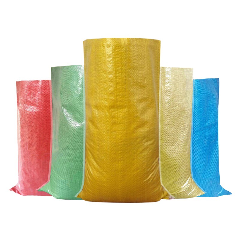 Color film waterproof woven bag snakeskin bag express logistics packing bag moving clothing bag building waste sack