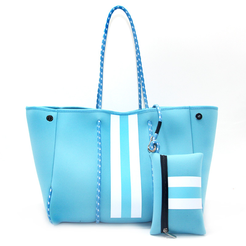 Picture of Diving Material Perforated Beach Bag European and American Fashion Portable Shoulder Strap Mother Bag Outdoor Casual Bag Portable Women's Bag for Women