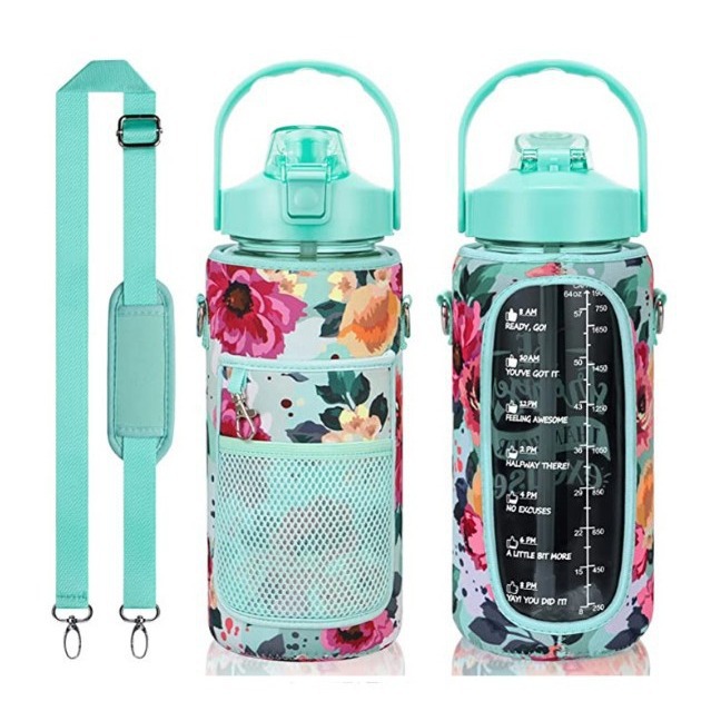 Picture of Manufacturers produce diving material water cup cover portable lemon cup protective cover portable cross-belt sports water bottle cover