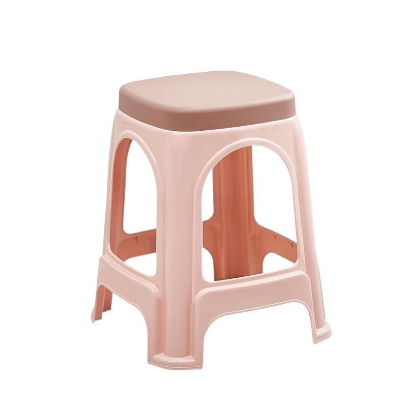 Picture of Plastic stool home thickened living room dining table Deng Zishuo material square bench chair simple cooked rubber small stool high stool