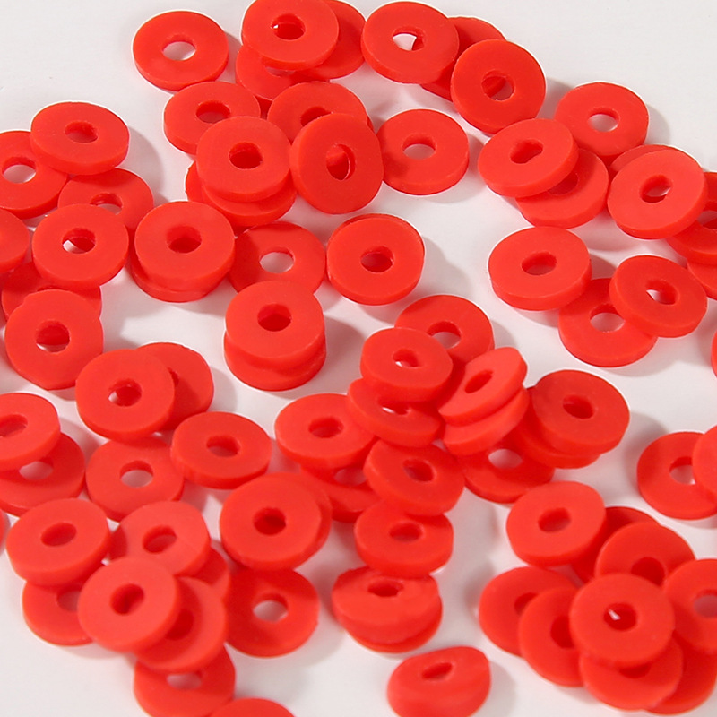 Picture of Jewelry Accessories Color Soft Ceramic Beaded Handmade diy Handmade Material Bracelet Necklace Bracelet Bead Spacer