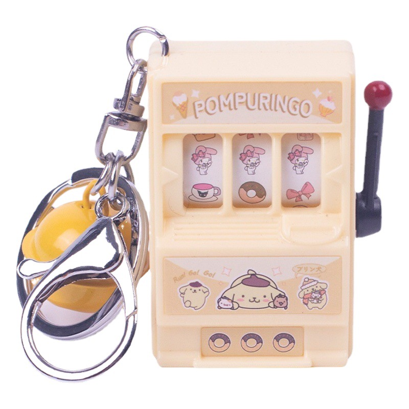 Creative Mini Turnaround Fruit Machine Laba Lottery Machine Mountain Oh Cartoon Keychain Shoes Simulation Model Play