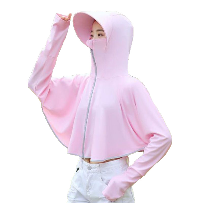 Picture of Jiao's Same Style Summer Ice Silk Non-Uv Protection Clothing for Men and Women with Brim, Non-Uv Protection, Breathable, Quick-Drying Fishing Sun Protection Clothing