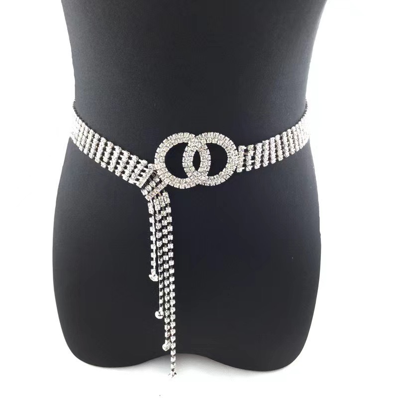 Europe and the United States cross-border double round full diamond rhinestone belt diamond crystal diamond Amazon AliExpress explosions spot