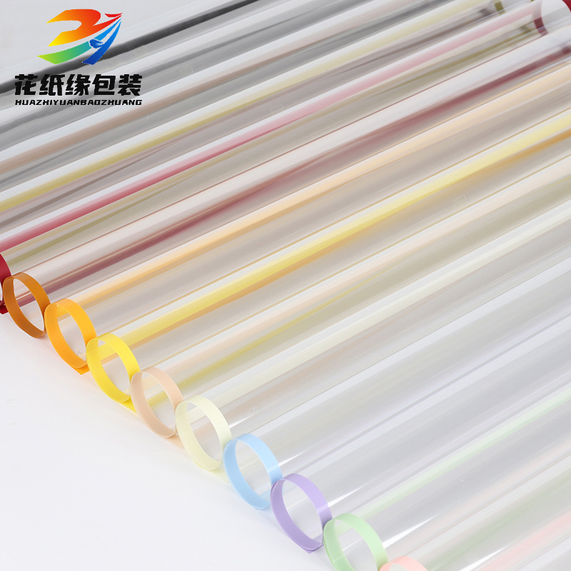 Factory direct large quantity price excellent waterproof flower wrapping paper charm unlimited frame OPP cellophane 20 sheets/bag