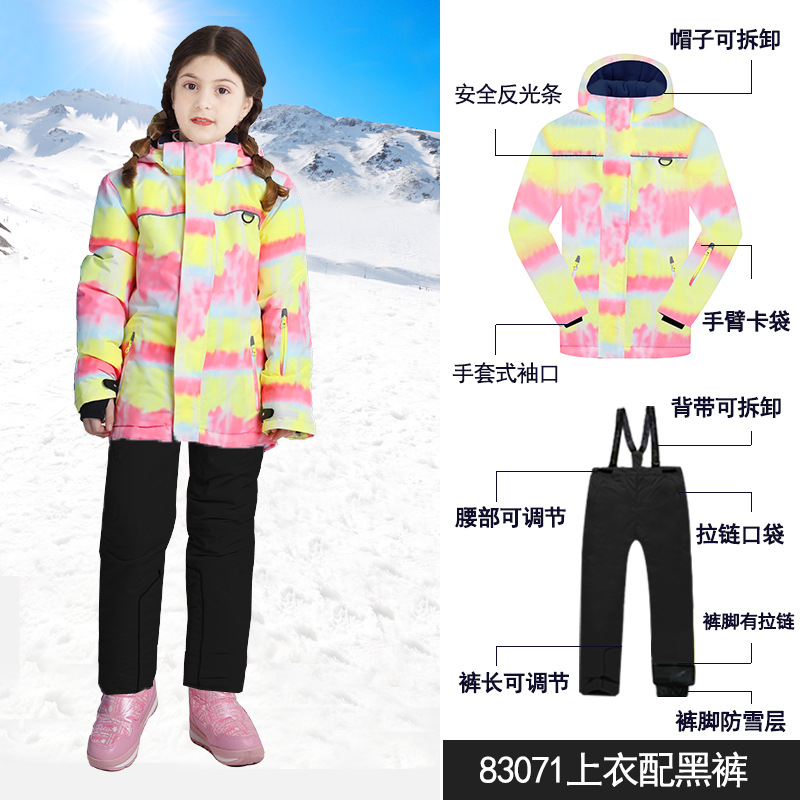Picture of Cross-border e-commerce Phibee baby elephant girl's thickened jacket ski suit children's suit one-piece delivery