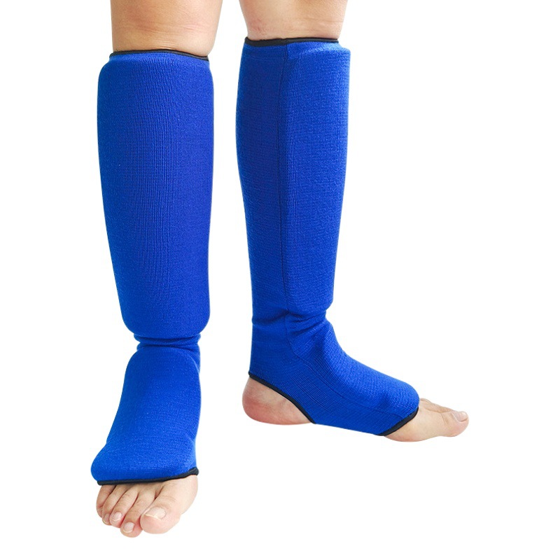 Boxing Karate Protective Gear, Shin Guards, Taekwondo Shin Guards, Cotton Mma Fighting Sanda Protective Gear, Calf Guards