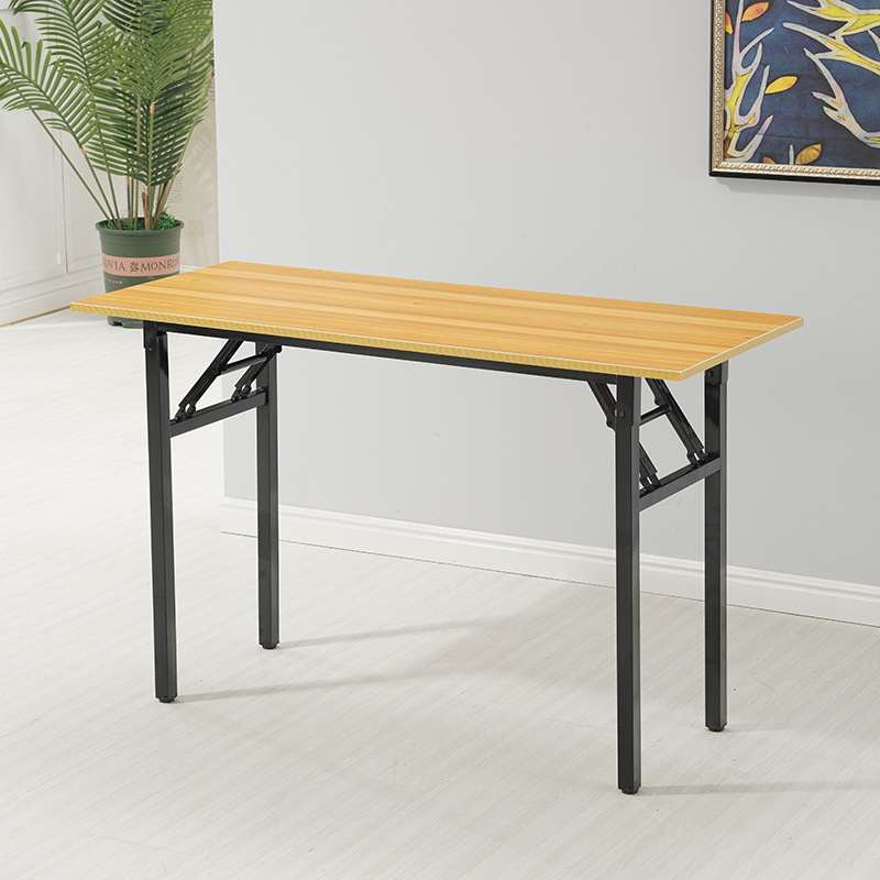 Picture of Factory straight hair simple folding table Office conference table long learning desk computer training table modern minimalist