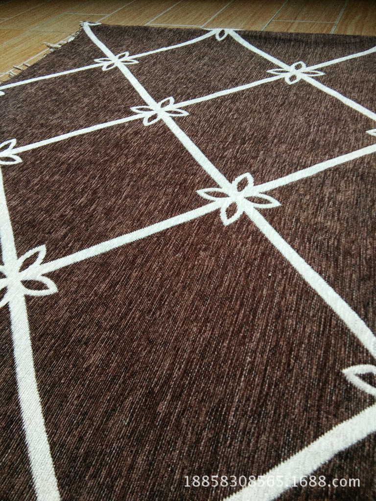 Chenille jacquard floor mat fabric sand release 185cm door width