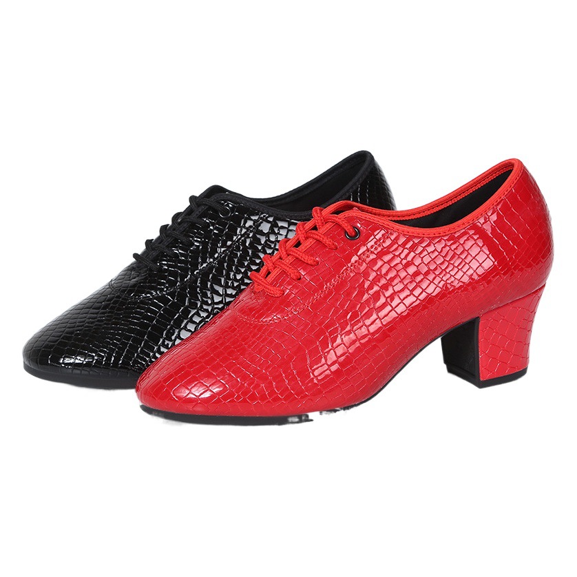 Real Cowhide Dance Shoes Women's Soft Sole Adult Square Dance Shoes Dancing Shoes Genuine Leather Women's Modern Dance Latin Dance Shoes
