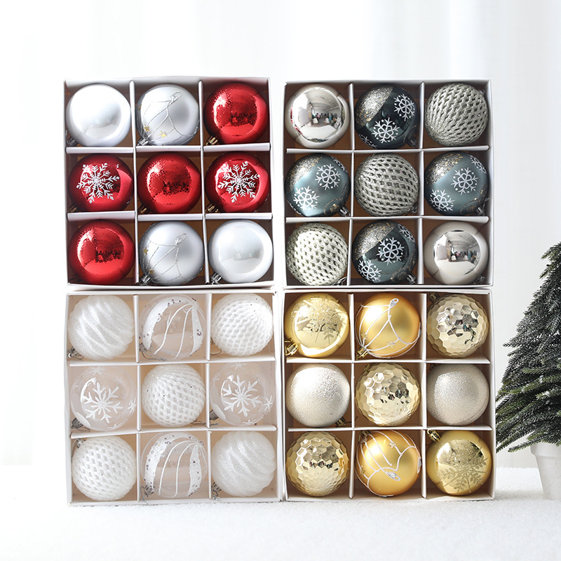 Picture of Christmas ball suit gift box Christmas painted gift bag ball Christmas tree decoration pendant wholesale