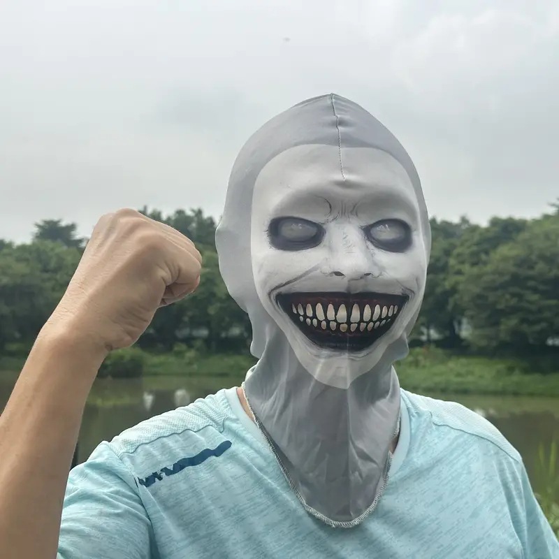 Picture of Summer Outdoor Sunscreen Mask Men's Ice Silk Motorcycle Riding Face Towel Thin Animal Full Face Neck Ear Hanging Tape