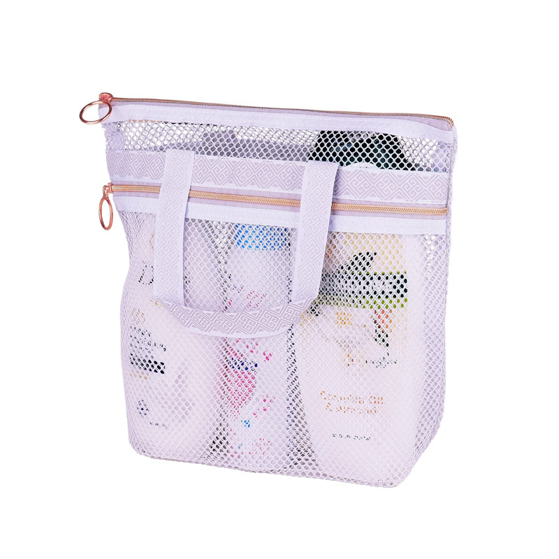 Picture of Cross-Border Visual Mesh Bathroom Toiletry Bag Cosmetic Bag Travel Portable Beach Bag Children's Toy Storage Bag