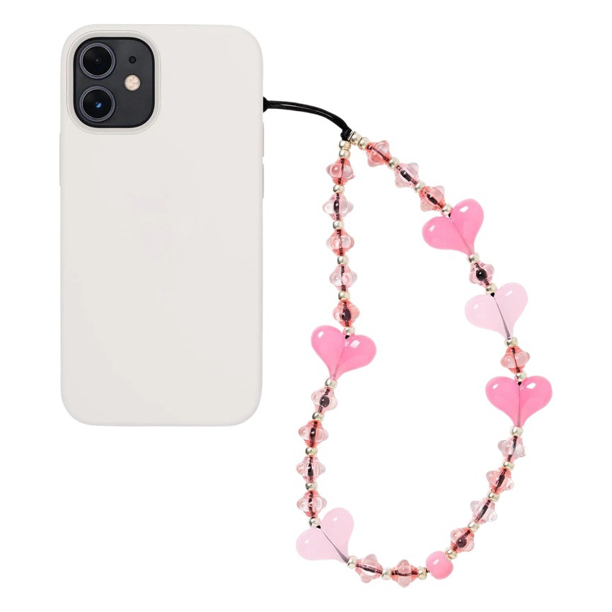 KKBEAD New Style Woven Beaded Lantern Beads Mobile Phone Hanging Chain Japanese and Korean Niche Portable Love Mobile Phone Hanging Rope for Girls