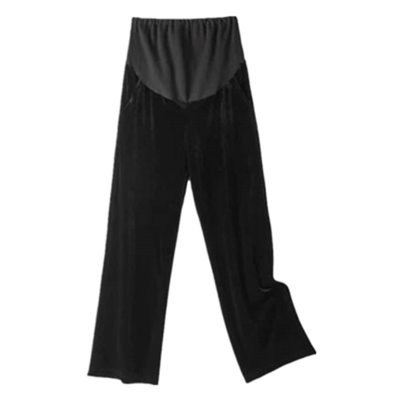 in stock Maternity Pants Spring and Autumn Outer Wear Straight-leg Wide-leg Maternity Summer Wear Thin Pants Loose plus size Casual Pants