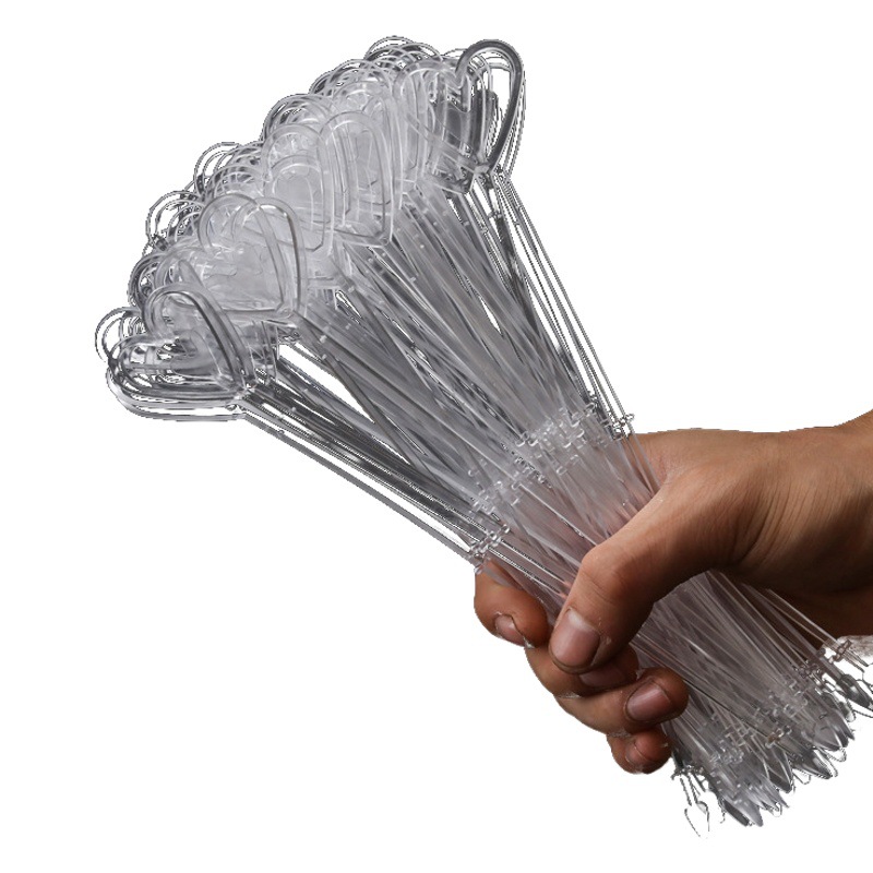 Flower bouquet heart-shaped flower stick plastic card holder flower shop special card flower fork packaging material wholesale