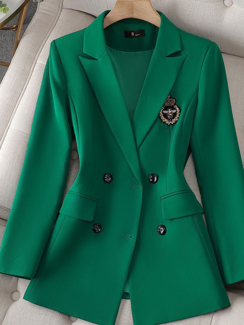 Picture of Cross-border Green Suit Pleated Skirt suit Women's Autumn New Autumn Coat Women's Elegant High-end JK Small Suit