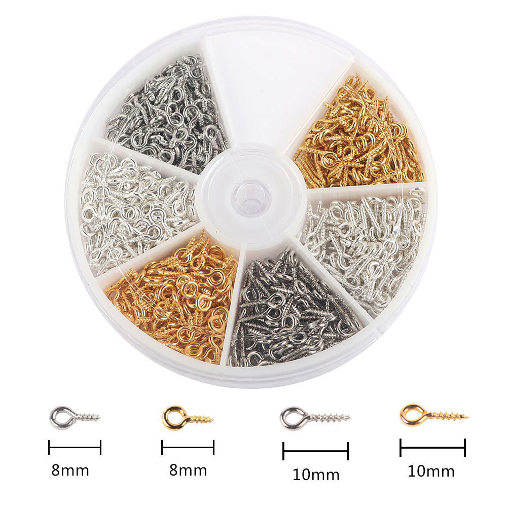 Picture of Cross border hot sale wholesale 6 color metal lobster clasp iron ring jewelry small accessories boxed DIY bracelet necklace accessories