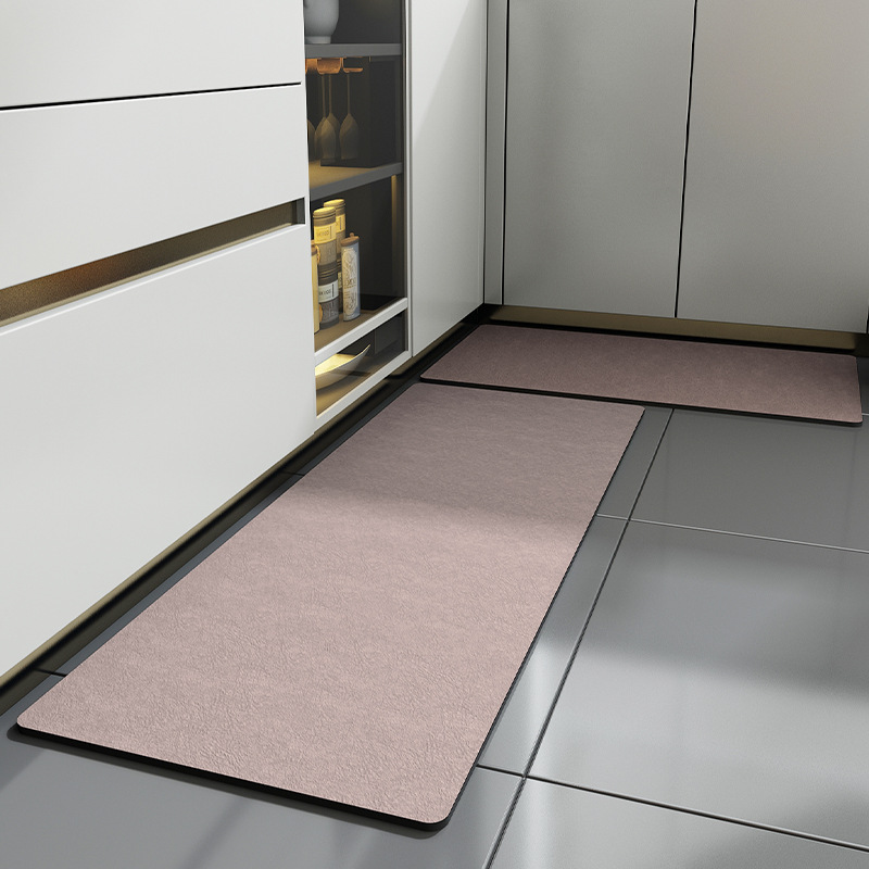 Picture of Diatomite Cushion Bathroom Mat Toilet Quick-drying Household Water-absorbing Mat Toilet Non-slip Foot Mat Carpet Door Mat