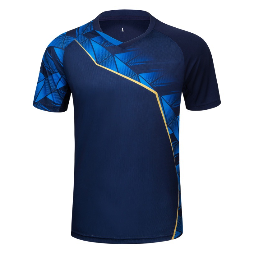 New Badminton Clothing Suit Women's Sports Quick-drying Breathable Short-sleeved Shorts Men's Competition Clothing Table Tennis Clothing Printing