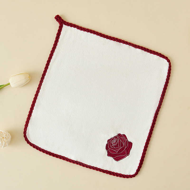 Picture of Souvenir Towels for Bridesmaids, Floral Embroidery, Baby Full-Month Gifts, Small Return Gifts, Women's Day Small Gift Designs