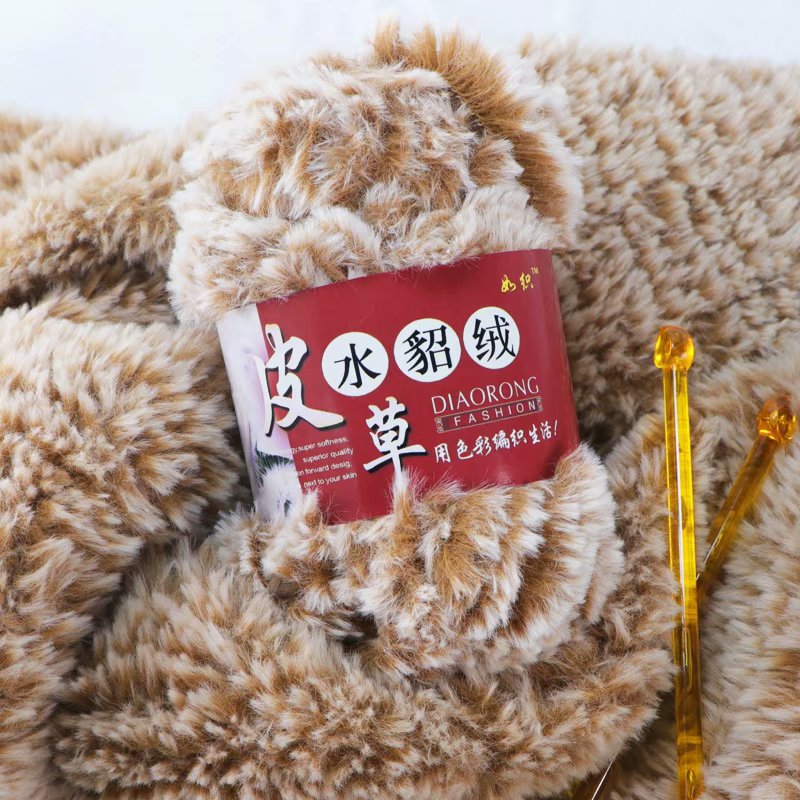 Mink velvet thick wool scarf hat long wool manufacturers wholesale bags imitation fur fur wool line wholesale