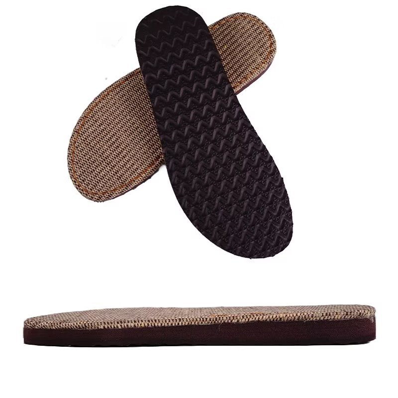 Picture of Ruziniu Summer Linen Sole Hand-woven Hook Slippers Sole Non-slip Wear-resistant Breathable Linen Sole