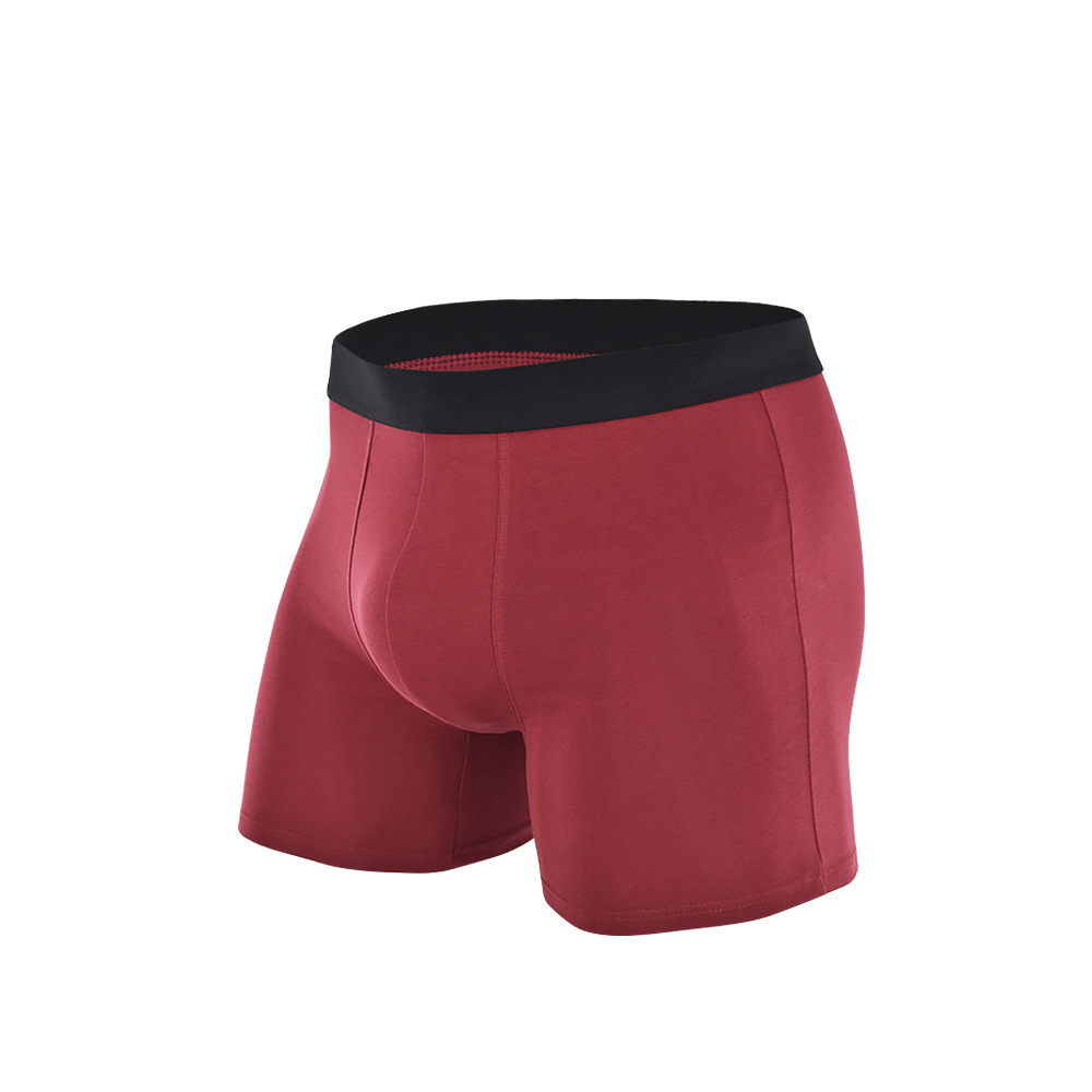 Picture of Pure Cotton Anti-Wear Leg Boxer Briefs American Trendy Underwear Amazon Cross-Border Wholesale Sports Long European and American Underwear for Men