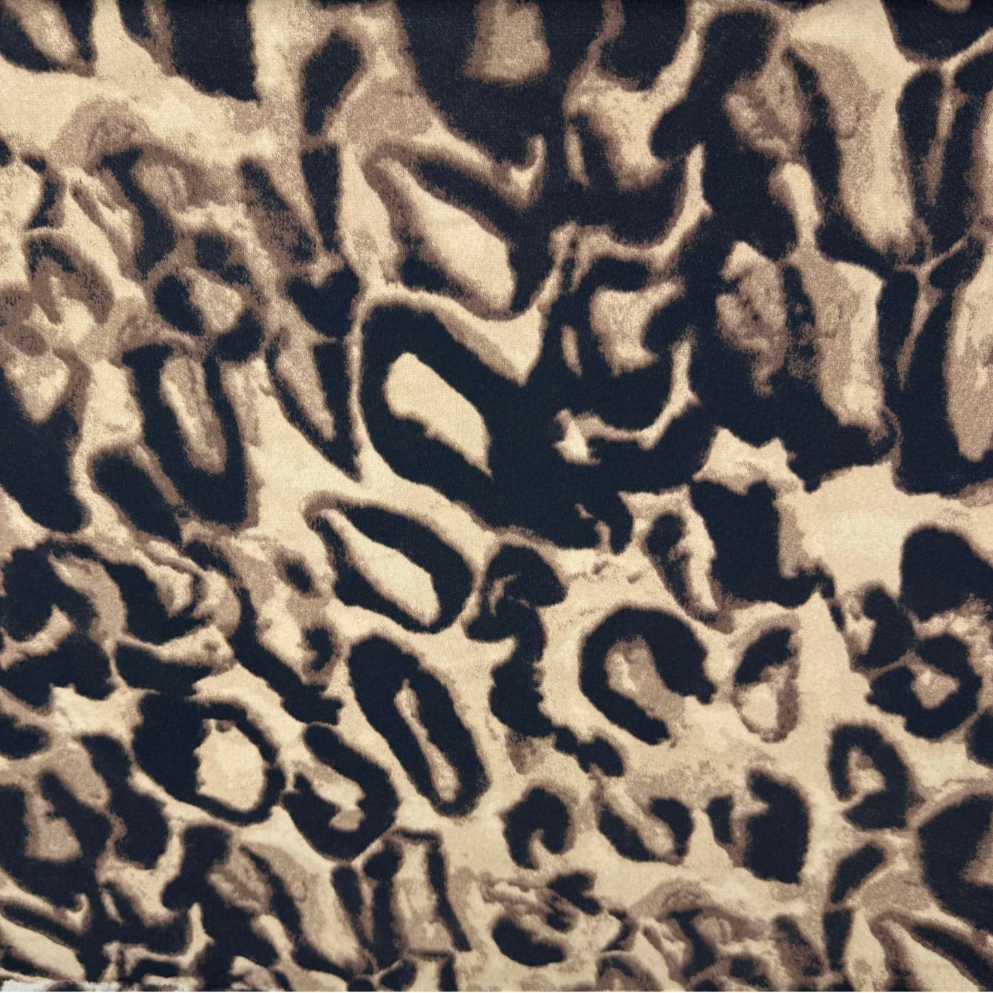 Picture of in stock 110g broken card plain satin leopard print fabric spring and summer women's shirt dress casual suit fabric