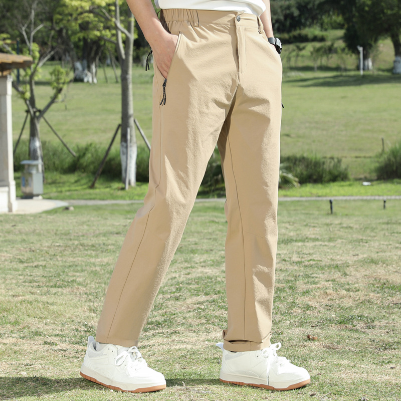 Stretch Quick-drying Pants Sports Casual Trousers Men's Golf Pants Hiking Pants Summer Thin Running Pants