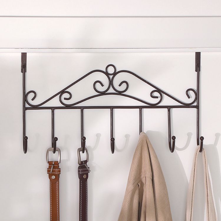 Punch-free door rear hook nail-free door hanger installation-free door back hanger creative hanging cap C-