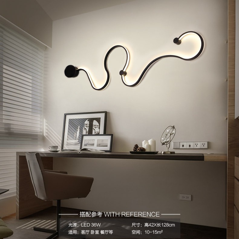 Wall lamp led bedside lamp Nordic creative bedroom lamp wall lamp living room corridor lighting LED aisle lamp
