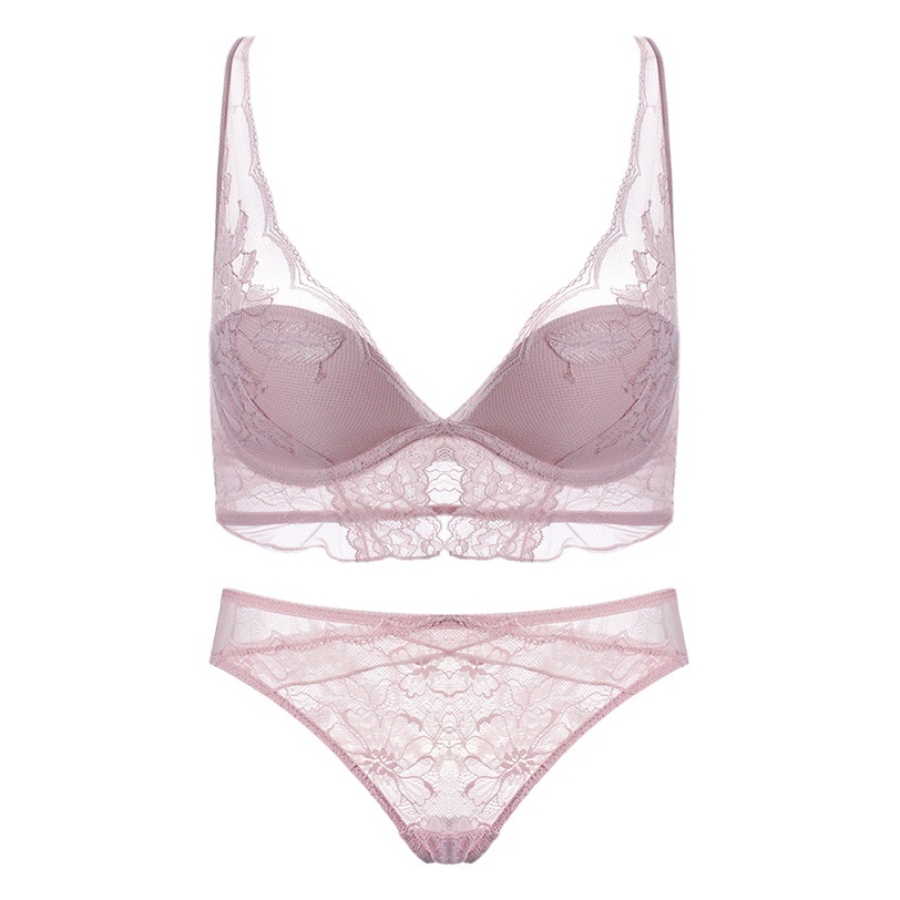 5109 New Style Large Chest Small Nipper Thin Sexy Lace Women's Underwear Breathable Bra suit Women's Bra