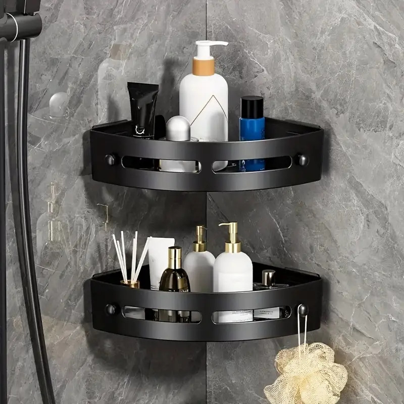 Punch-free Toilet Bathroom Triangle Shelf Wall-mounted Toilet Bathroom Wash Table Storage Wall Supplies