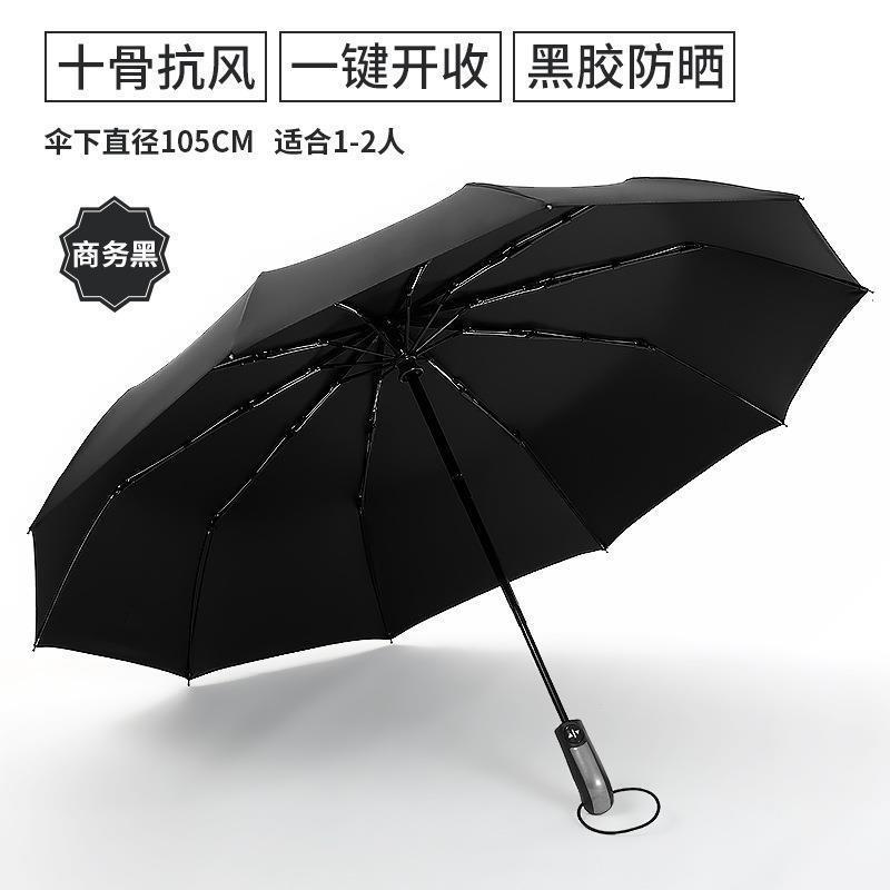 Picture of A large number of wholesale automatic folding umbrellas for men and women sunshade sunscreen UV protection rain umbrella can be set advertising
