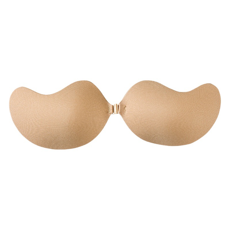 Picture of Thin Breathable Women's Wedding Dress with Silicone Invisible Big Chest Small Chest Gather Not to Remove Sling Dress Sponge Mango Chest Sticker