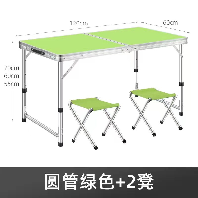 Picture of Outdoor Table Portable Aluminum Alloy Foldable Dining Table Folding Table and Chair Picnic Small Table Stall Table Round Square Tube Table