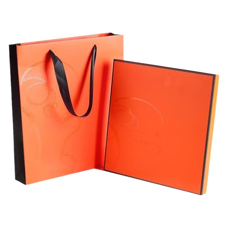 Gift Box Silk Scarf Set Scarf Gift Box Empty Box Portable High-end Birthday Gift Box Exquisite Square High-end Headscarf