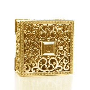 Picture of Western style hollow hexagonal personalized wedding candy box gold-plated box creative candy box wedding supplies wholesale