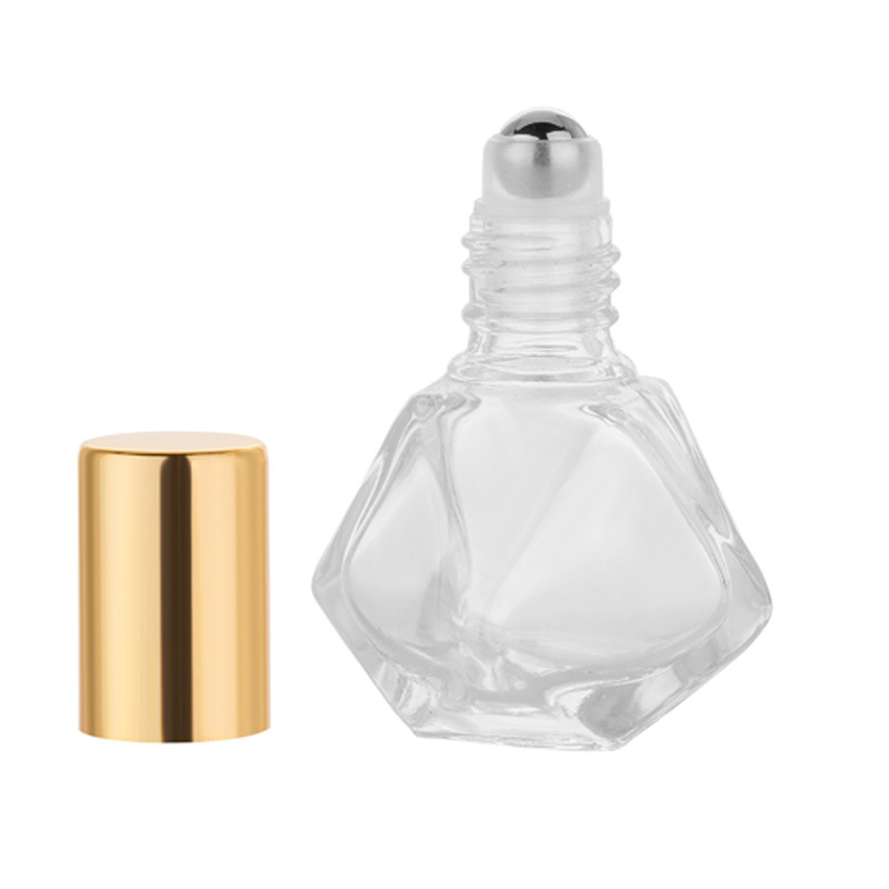 Picture of in stock 8ml Diamond Glass Roller Bead Bottle Perfume Walking Bead Oil Bottle Cosmetic Perfume Bottled